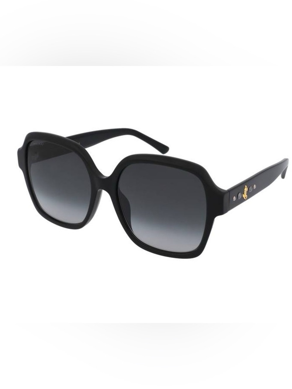 Jimmy Choo Rella Square Sunglasses Rella/G/S 8079o Black 55mm